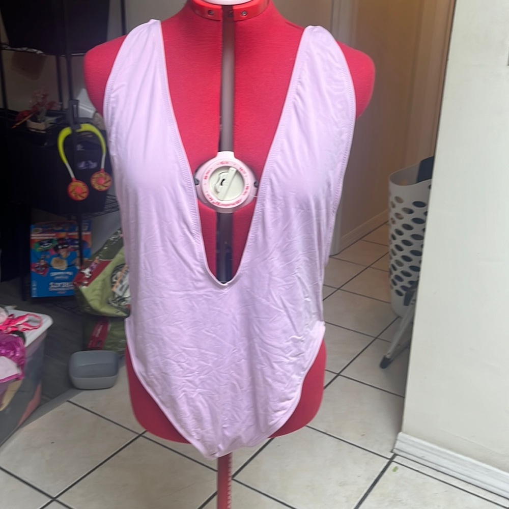 Cute low cute purple swim suit 3X